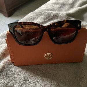 Tory Burch Tortoise Shell Sunglasses with Case